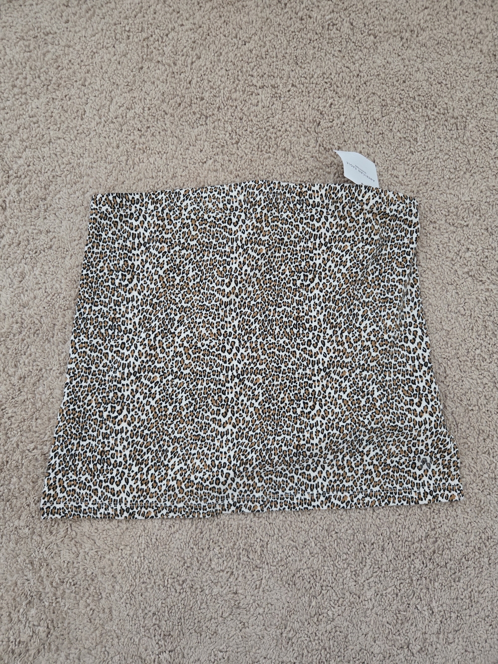 Leopard Print Tube Top - Brown and Black
